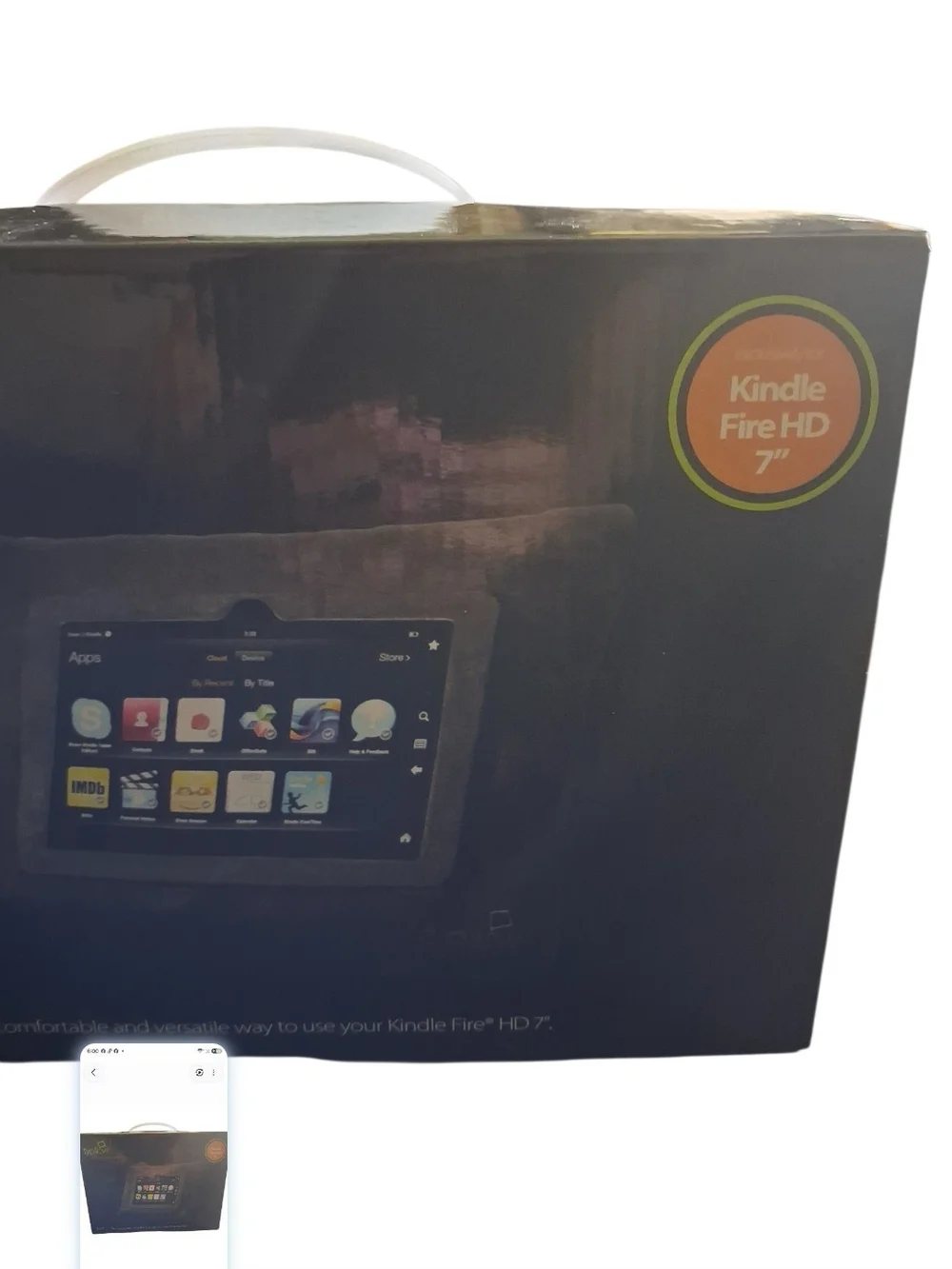 Black Tablet Pillow Stand for Kindle Fire HD 7